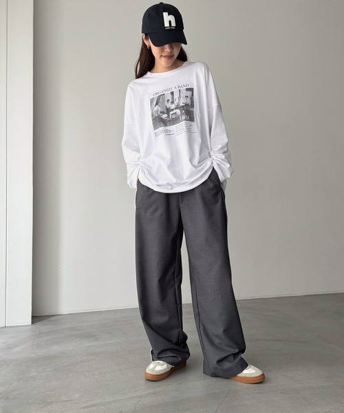 CANAL JEAN（キャナルジーン）の「El mar　転写プリントロンT（Tシャツ/カットソー・レディース・ホワイト・ONE SIZE）」の12枚目の写真