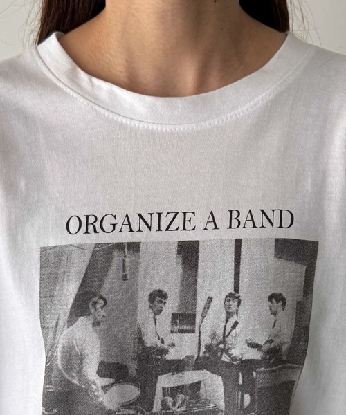 CANAL JEAN（キャナルジーン）の「El mar　転写プリントロンT（Tシャツ/カットソー・レディース・ホワイト・ONE SIZE）」の5枚目の写真