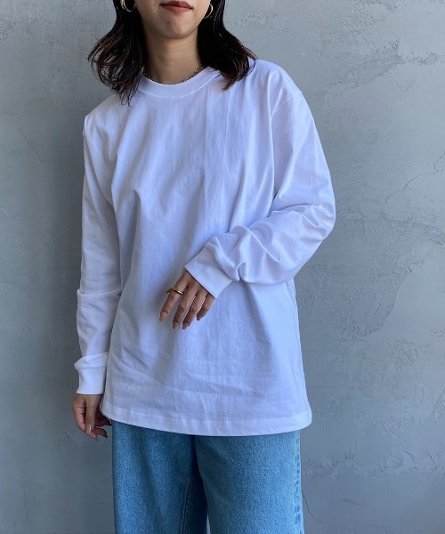 HANES（ヘインズ）の「【WEB限定】[HANES/ヘインズ] BEEFY ロングスリーブパックTシャツ（Tシャツ/カットソー・レディース・ブラック/ホワイト/ダークグレー・L/M/S/XL）」の14枚目の写真