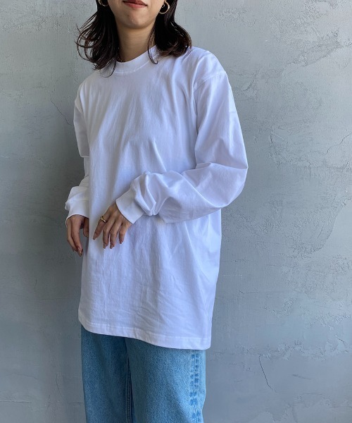 HANES（ヘインズ）の「【WEB限定】[HANES/ヘインズ] BEEFY ロングスリーブパックTシャツ（Tシャツ/カットソー・レディース・ブラック/ホワイト/ダークグレー・L/M/S/XL）」の18枚目の写真