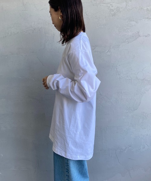 HANES（ヘインズ）の「【WEB限定】[HANES/ヘインズ] BEEFY ロングスリーブパックTシャツ（Tシャツ/カットソー・レディース・ブラック/ホワイト/ダークグレー・L/M/S/XL）」の19枚目の写真