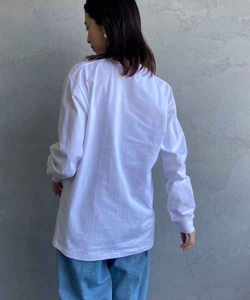 HANES（ヘインズ）の「【WEB限定】[HANES/ヘインズ] BEEFY ロングスリーブパックTシャツ（Tシャツ/カットソー・レディース・ブラック/ホワイト/ダークグレー・L/M/S/XL）」の20枚目の写真
