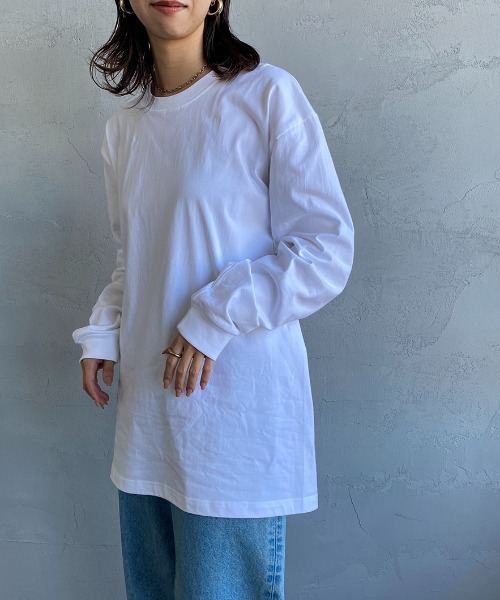 HANES（ヘインズ）の「【WEB限定】[HANES/ヘインズ] BEEFY ロングスリーブパックTシャツ（Tシャツ/カットソー・レディース・ブラック/ホワイト/ダークグレー・L/M/S/XL）」の21枚目の写真