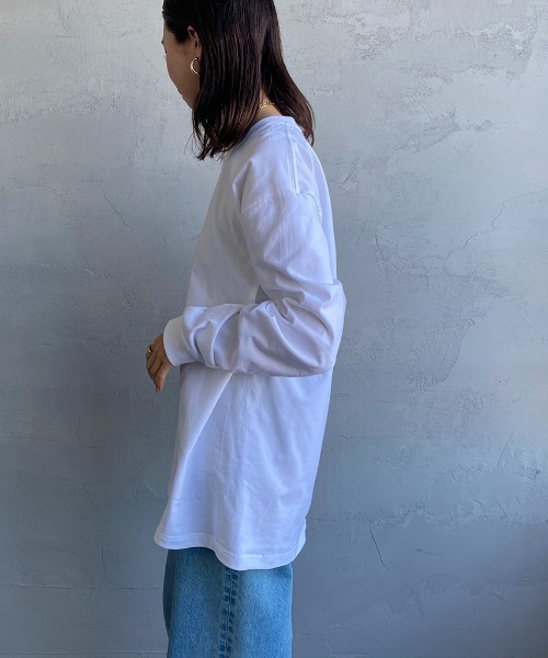 HANES（ヘインズ）の「【WEB限定】[HANES/ヘインズ] BEEFY ロングスリーブパックTシャツ（Tシャツ/カットソー・レディース・ブラック/ホワイト/ダークグレー・L/M/S/XL）」の22枚目の写真