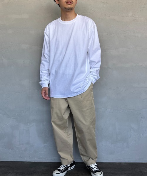 HANES（ヘインズ）の「【WEB限定】[HANES/ヘインズ] BEEFY ロングスリーブパックTシャツ（Tシャツ/カットソー・レディース・ブラック/ホワイト/ダークグレー・L/M/S/XL）」の5枚目の写真