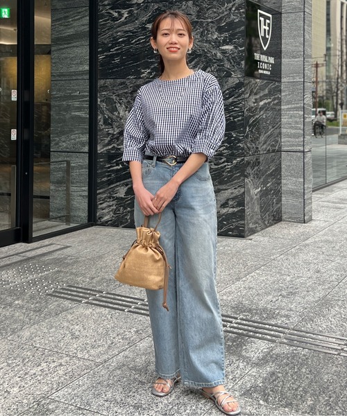 Chez toi(シェトワ)の「雑材巾着2WAYショルダー(ショルダーバッグ・レディース・ブラック/モカ/ベージュ・FREE)」の20枚目の写真