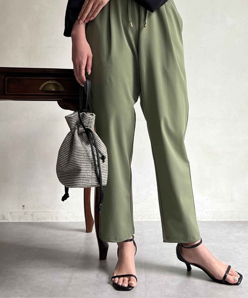 Chez toi(シェトワ)の「雑材巾着2WAYショルダー(ショルダーバッグ・レディース・ブラック/モカ/ベージュ・FREE)」の10枚目の写真