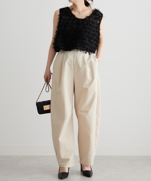 RANAN（ラナン）の「カットジャカードブラウス（シャツ/ブラウス・レディース・ブラック/ホワイト・LL/L/M）」の13枚目の写真