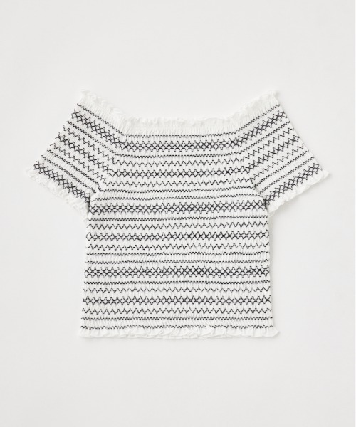 EMBROIDERY CUT トップス（Tシャツ/カットソー）｜MOUSSY（マウジー）