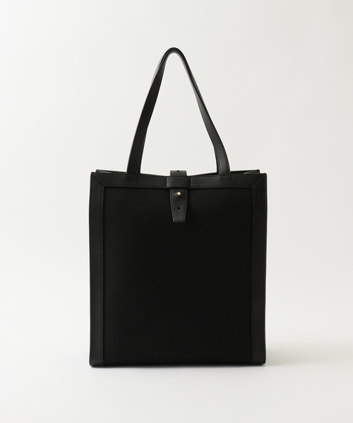 EDIFICE(エディフィス)の「【S.MANO / エス マーノ】CANVAS VERTICAL TOTE(トートバッグ・メンズ・ブラック/ブラウン・FREE)」の16枚目の写真