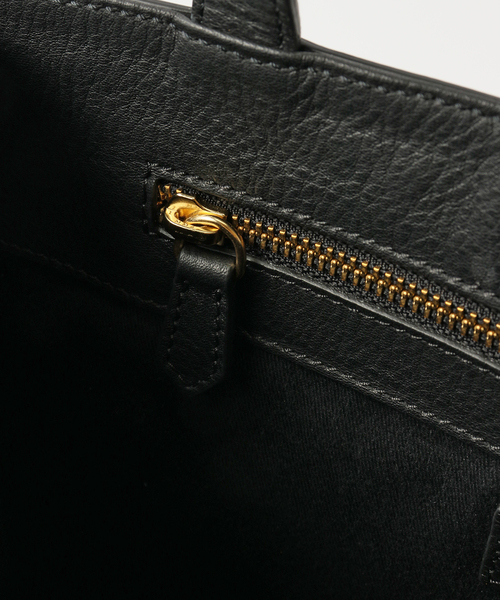 EDIFICE(エディフィス)の「【S.MANO / エス マーノ】CANVAS VERTICAL TOTE(トートバッグ・メンズ・ブラック/ブラウン・FREE)」の9枚目の写真