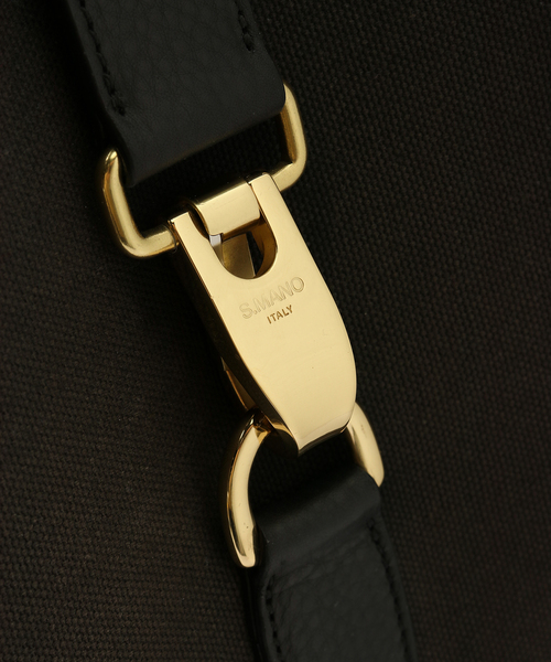 EDIFICE(エディフィス)の「【S.MANO / エス マーノ】CANVAS VERTICAL TOTE(トートバッグ・メンズ・ブラック/ブラウン・FREE)」の12枚目の写真