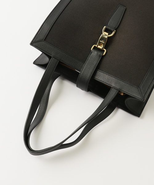 EDIFICE(エディフィス)の「【S.MANO / エス マーノ】CANVAS VERTICAL TOTE(トートバッグ・メンズ・ブラック/ブラウン・FREE)」の13枚目の写真