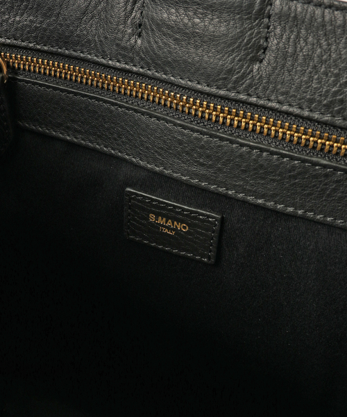 EDIFICE(エディフィス)の「【S.MANO / エス マーノ】CANVAS VERTICAL TOTE(トートバッグ・メンズ・ブラック/ブラウン・FREE)」の3枚目の写真