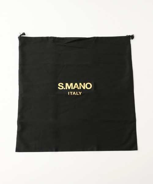 EDIFICE(エディフィス)の「【S.MANO / エス マーノ】CANVAS VERTICAL TOTE(トートバッグ・メンズ・ブラック/ブラウン・FREE)」の6枚目の写真