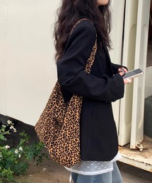 Retro leopard big shoulder bag