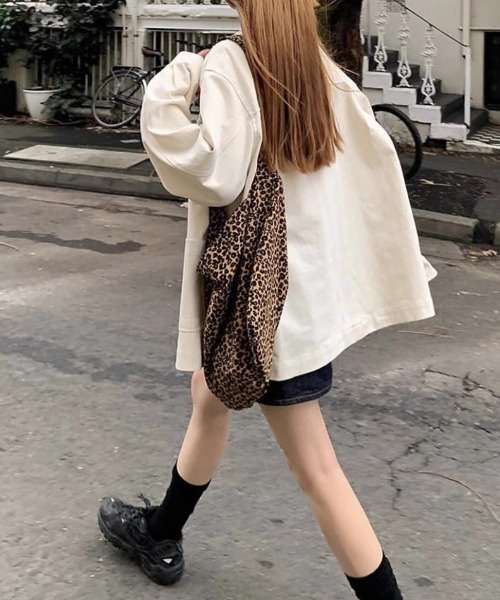 Vipoa(ヴィポア)の「Retro leopard big shoulder bag(トートバッグ・レディース・アイボリー/ブラウン・FREE)」の11枚目の写真