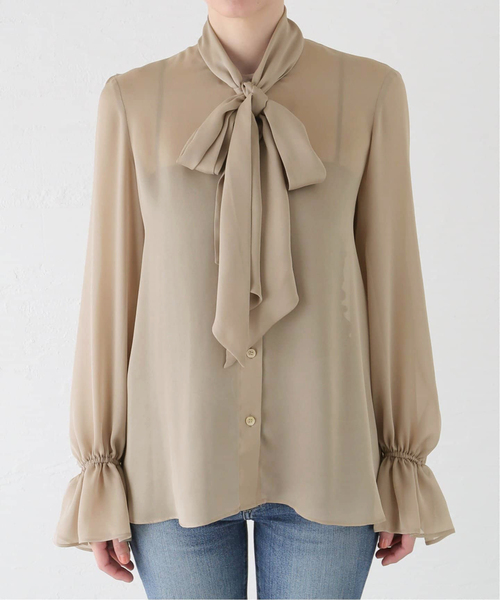noble　ブラウス NOBLE｜《予約》プリーツフリルブラウス | Rakuten Fashion(楽天