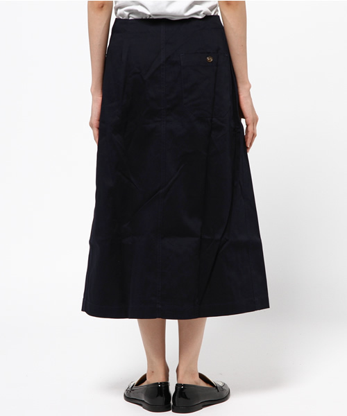 CIAOPANIC（チャオパニック）の「【Ciaopanic】　ツイル前リボンSK（スカート・レディース・ベージュ/ネイビー・FREE）」の8枚目の写真