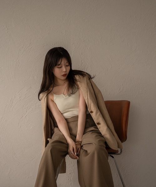 mideal（マイディール）の「logo plate camisole / ロゴプレート