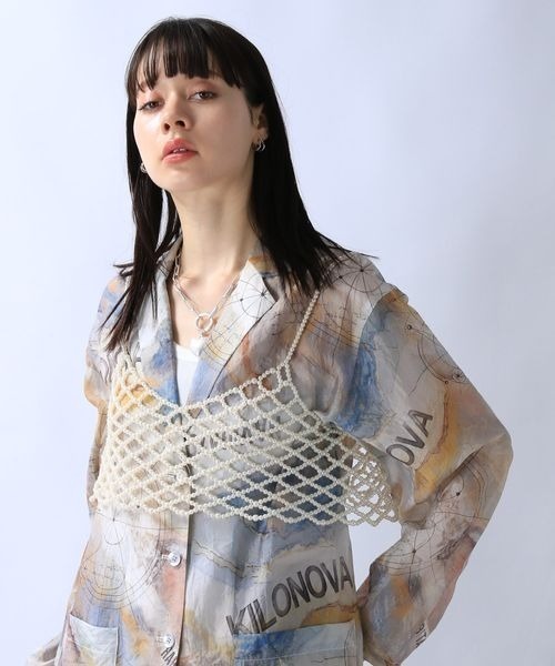 JEANASIS(ジーナシス)の「アソートビーズビスチェ/116855(その他トップス・レディース・ブラック/シルバー/オフホワイト・FREE)」の9枚目の写真