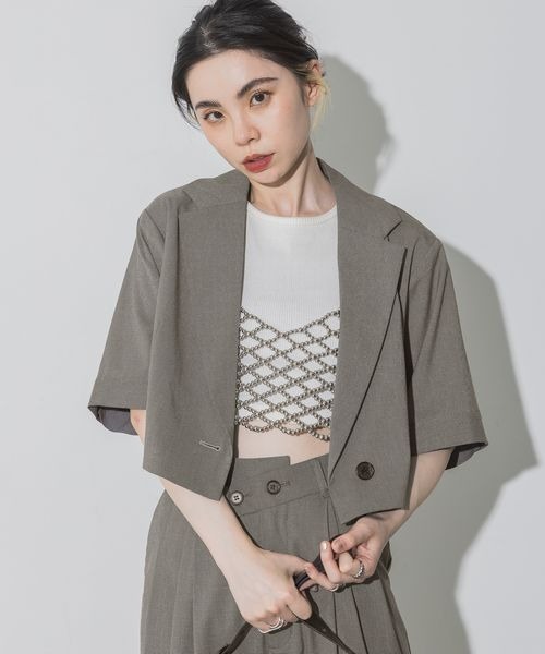 JEANASIS(ジーナシス)の「アソートビーズビスチェ/116855(その他トップス・レディース・ブラック/シルバー/オフホワイト・FREE)」の5枚目の写真