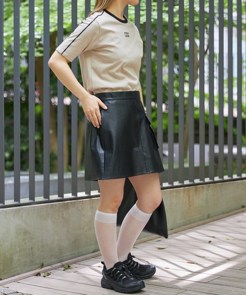 Firsthand（ファーストハンド）の「Firsthand/ファーストハンド オーガニックコットンコンパクトラインTシャツ（Tシャツ/カットソー・レディース・ネイビー/ホワイト/ピンク/ベージュ・FREE）」の6枚目の写真