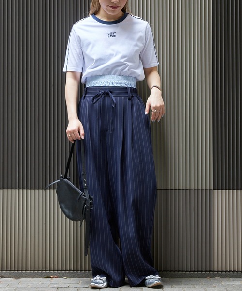 Firsthand（ファーストハンド）の「Firsthand/ファーストハンド オーガニックコットンコンパクトラインTシャツ（Tシャツ/カットソー・レディース・ネイビー/ホワイト/ピンク/ベージュ・FREE）」の14枚目の写真