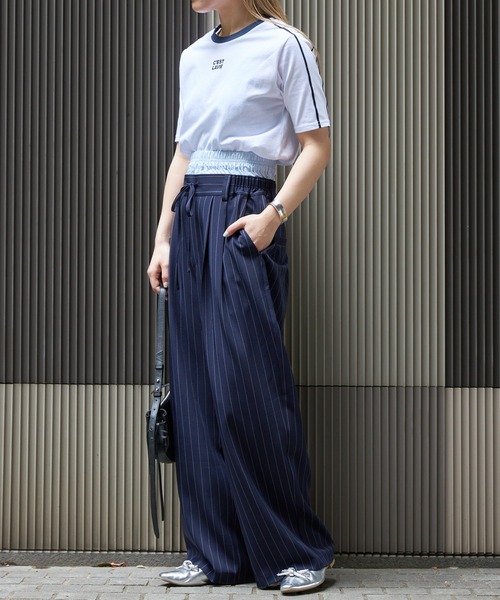 Firsthand（ファーストハンド）の「Firsthand/ファーストハンド オーガニックコットンコンパクトラインTシャツ（Tシャツ/カットソー・レディース・ネイビー/ホワイト/ピンク/ベージュ・FREE）」の15枚目の写真