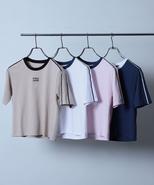 Firsthand（ファーストハンド）の「Firsthand/ファーストハンド オーガニックコットンコンパクトラインTシャツ（Tシャツ/カットソー・レディース・ネイビー/ホワイト/ピンク/ベージュ・FREE）」の20枚目の写真