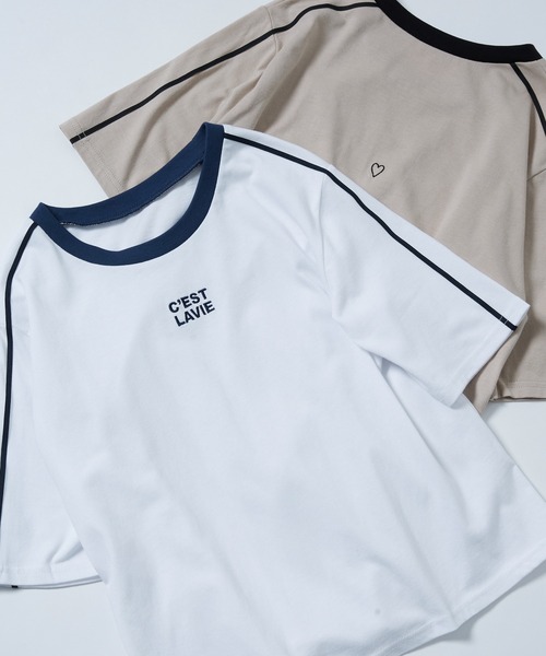 Firsthand（ファーストハンド）の「Firsthand/ファーストハンド オーガニックコットンコンパクトラインTシャツ（Tシャツ/カットソー・レディース・ネイビー/ホワイト/ピンク/ベージュ・FREE）」の22枚目の写真