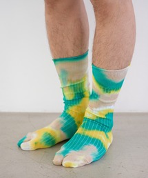 The Role design（ザロールデザイン）の「【 The Role design / ザ・ロールデザイン 】TIE DYE RIB SOCKS MENS / タイダイ リブ ソックス メンズ（ソックス/靴下）」