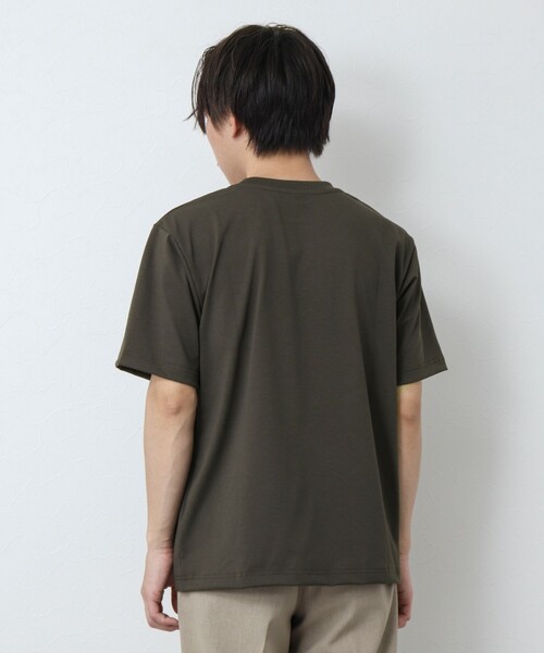 NOLLEY’S（ノーリーズ）の「《吸水速乾・UVカット》クジラ刺しゅう クルーネックTシャツ（Tシャツ/カットソー・メンズ・グレイッシュベージュ/チャコールグレー/ホワイト/ネイビー・L/M/XL/S）」の20枚目の写真