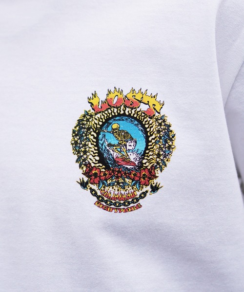 lost(ロスト)の「【ムラサキスポーツ限定】lost/ロスト ヘビーウエィト半袖Tシャツ バックプリント NIGHT MARE L24SS-E(Tシャツ/カットソー・メンズ・ホワイト/ブラック/チャコール・M/L/XL)」の10枚目の写真