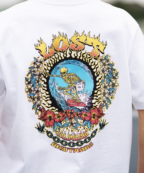 lost(ロスト)の「【ムラサキスポーツ限定】lost/ロスト ヘビーウエィト半袖Tシャツ バックプリント NIGHT MARE L24SS-E(Tシャツ/カットソー・メンズ・ホワイト/ブラック/チャコール・M/L/XL)」の11枚目の写真