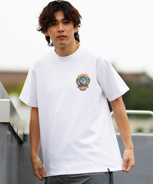 lost(ロスト)の「【ムラサキスポーツ限定】lost/ロスト ヘビーウエィト半袖Tシャツ バックプリント NIGHT MARE L24SS-E(Tシャツ/カットソー・メンズ・ホワイト/ブラック/チャコール・M/L/XL)」の4枚目の写真