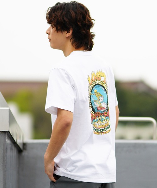 lost(ロスト)の「【ムラサキスポーツ限定】lost/ロスト ヘビーウエィト半袖Tシャツ バックプリント NIGHT MARE L24SS-E(Tシャツ/カットソー・メンズ・ホワイト/ブラック/チャコール・M/L/XL)」の5枚目の写真