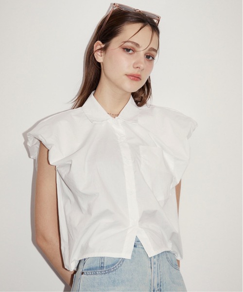 セール】ノースリーブスクエアシャツ（シャツ/ブラウス）｜MOCOA'S