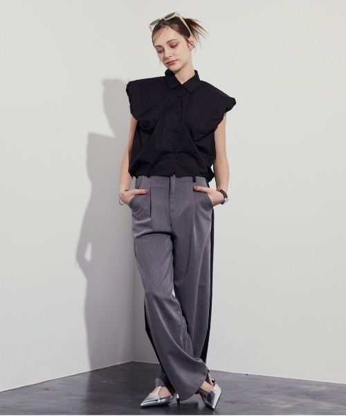 セール】ノースリーブスクエアシャツ（シャツ/ブラウス）｜MOCOA'S