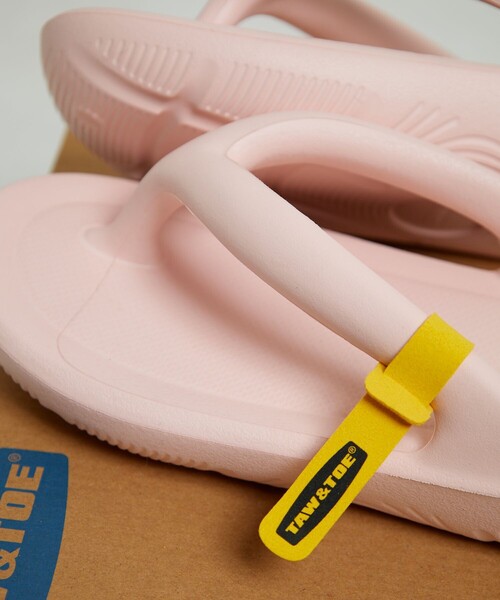 フリース ピンク スリッパ ダブルストラップ FREAK'S STORE（フリークスストア）の「TAW&TOE/トーアンドトー
