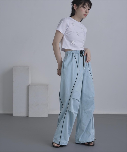 miette（ミエット）の「カーブ切替トラックパンツ（その他パンツ・レディース・ブルー/ピンク・FREE）」の16枚目の写真