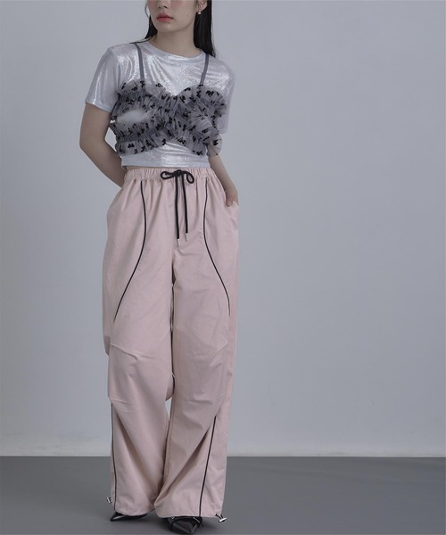 miette（ミエット）の「カーブ切替トラックパンツ（その他パンツ・レディース・ブルー/ピンク・FREE）」の19枚目の写真