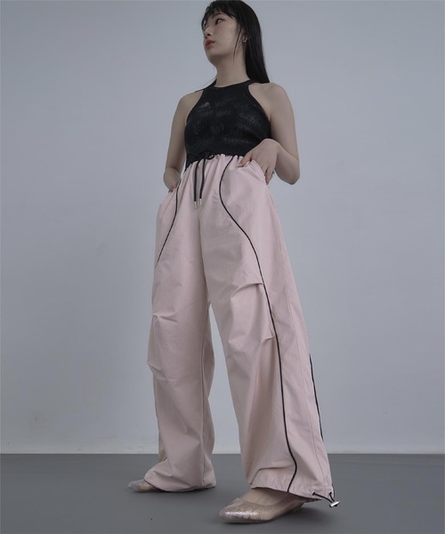 miette（ミエット）の「カーブ切替トラックパンツ（その他パンツ・レディース・ブルー/ピンク・FREE）」の6枚目の写真