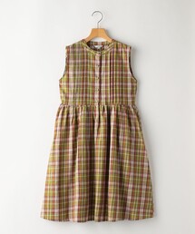 SHIPS（シップス）の「SHIPS KIDS:140～150cm / コットン チェック ノースリーブ ワンピース（ワンピース・キッズ）」