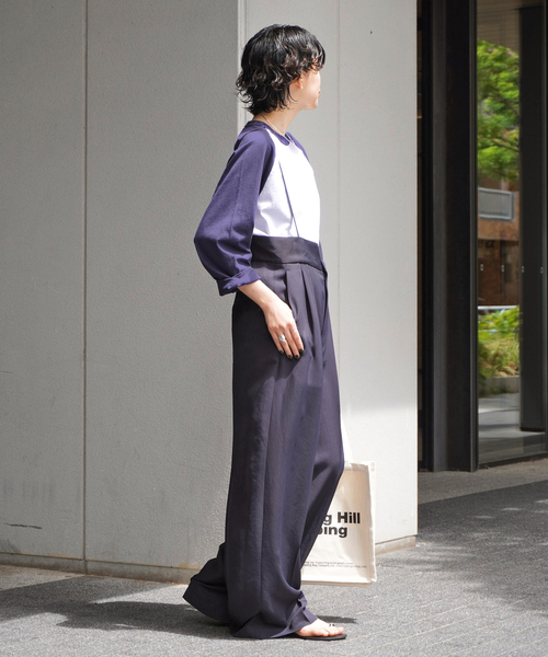 AP STUDIO（エーピーストゥディオ）の「【STUDIO WEAREALLANIMALS】別注ラグランTシャツ（Tシャツ/カットソー・レディース・ブラック/ネイビー・FREE）」の15枚目の写真