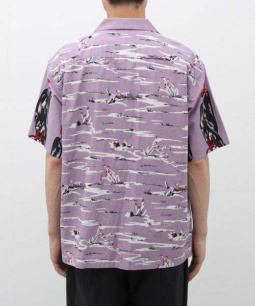 ウェア・シャツ Star OF HOLLYWOOD SH39317 141MINT L STAR OF HOLLYWOOD HIGH DENSITY RAYON OPEN SHIRT “WOOD GRAIN