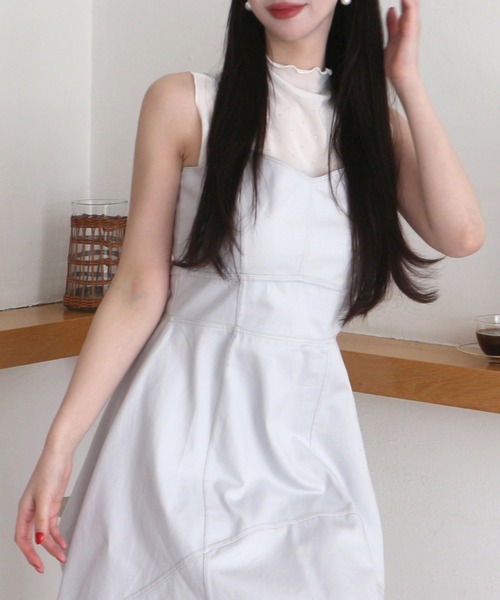 ROYAL PARTY（ロイヤルパーティー）の「キラキラシアーノースリーブトップス（Tシャツ/カットソー・レディース・オフホワイト/ブラック・FREE）」の22枚目の写真