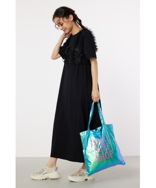 RODEO CROWNS WIDE BOWL（ロデオクラウンズワイドボウル）の「Surf Bum メタリックトートバック（トートバッグ・レディース・ブルー/グリーン/シルバー/ピンク・FREE）」の12枚目の写真