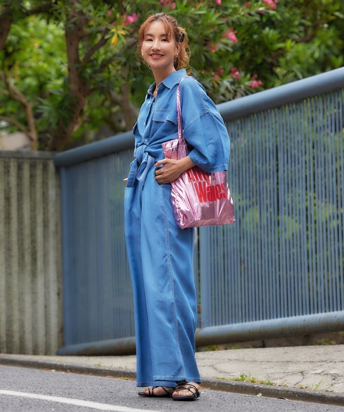 RODEO CROWNS WIDE BOWL（ロデオクラウンズワイドボウル）の「Surf Bum メタリックトートバック（トートバッグ・レディース・ブルー/グリーン/シルバー/ピンク・FREE）」の18枚目の写真