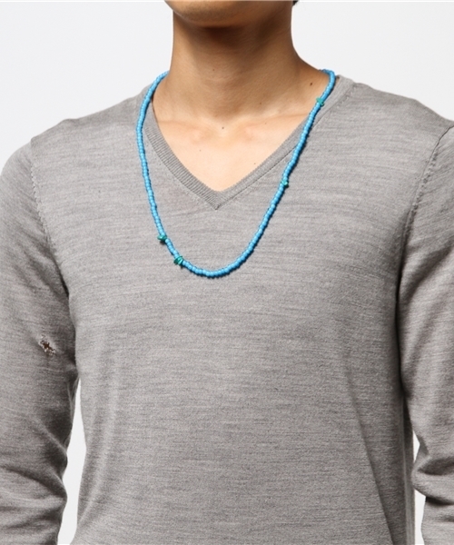 URBAN RESEARCH（アーバンリサーチ）の「U-Hawk Company necklace-UZ5603（ネックレス・メンズ・ブルー/レッド・FREE）」の5枚目の写真
